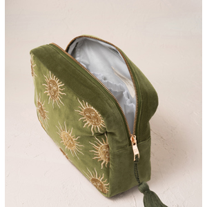 Elizabeth Scarlett Sun Goddess Green Wash Bag